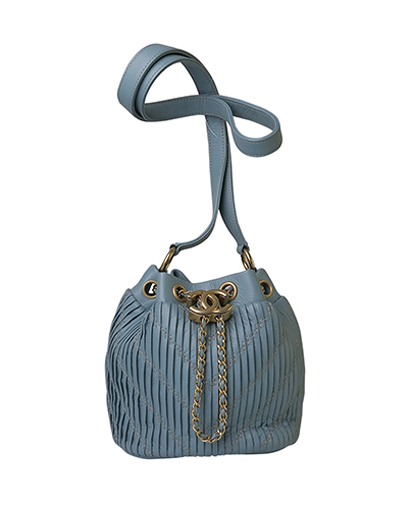 Chanel Mini Drawstring Bag, front view